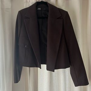 Zara cropped blazer